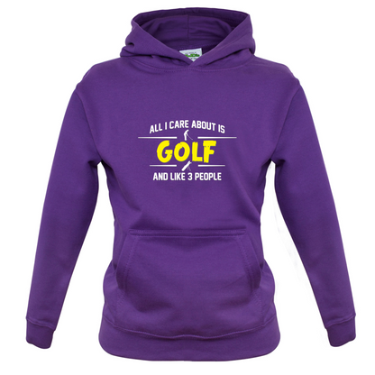 All I Care About Is Golf Kids T Shirt