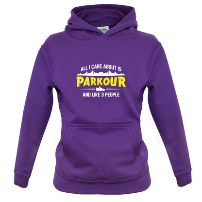 All I Care About Is Parkour Kids T Shirt