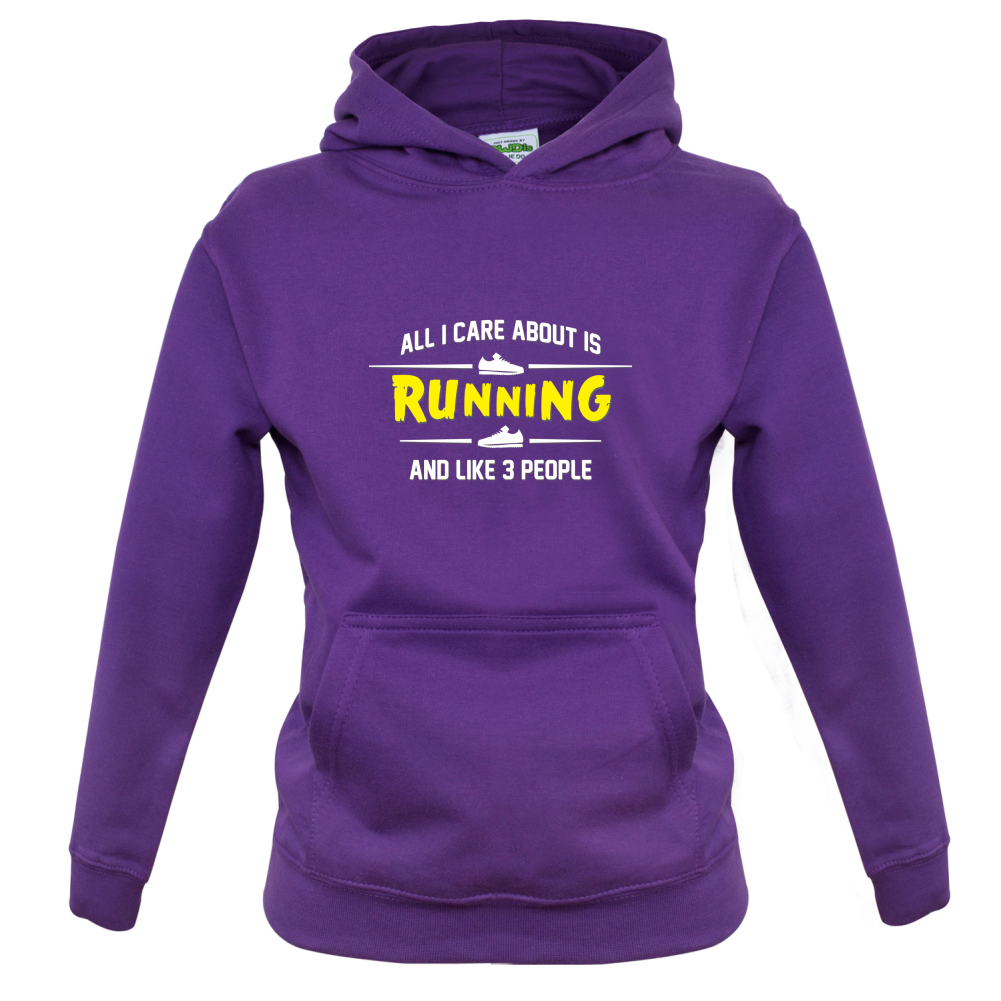 All I Care About Is Running Kids T Shirt