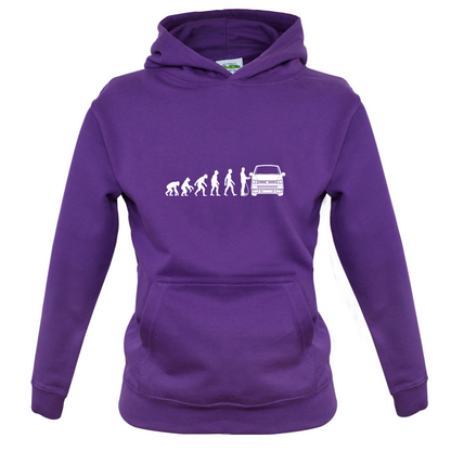 Evolution Of Man T5 Campervan Kids T Shirt