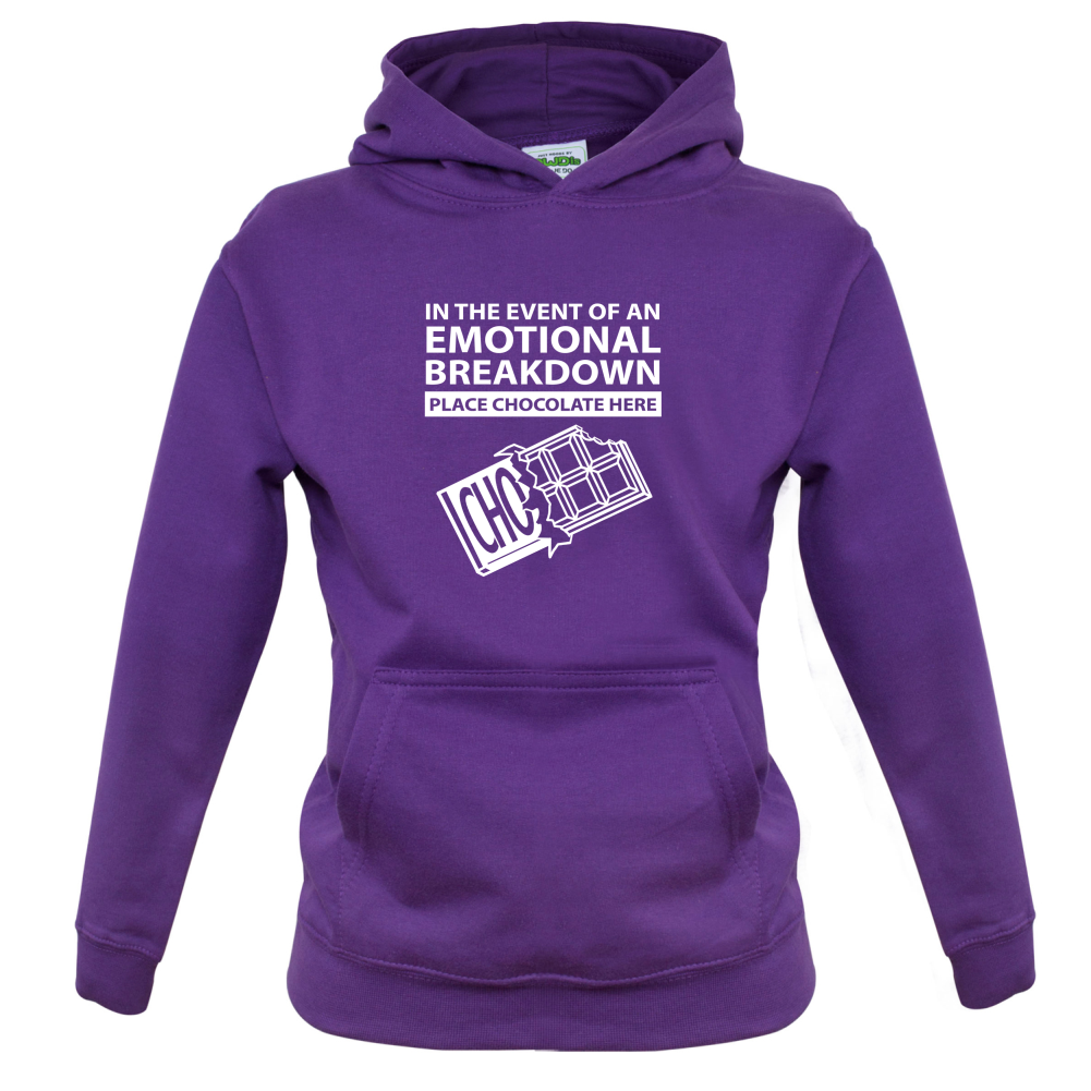 Emotional Breadown Place Chocolate Here Kids T Shirt