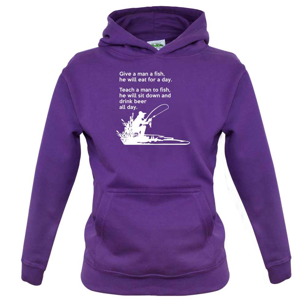 Fishing - He'll Drink Beer All Day Kids T Shirt