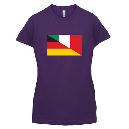 Half German Half Italian Flag T Shirt