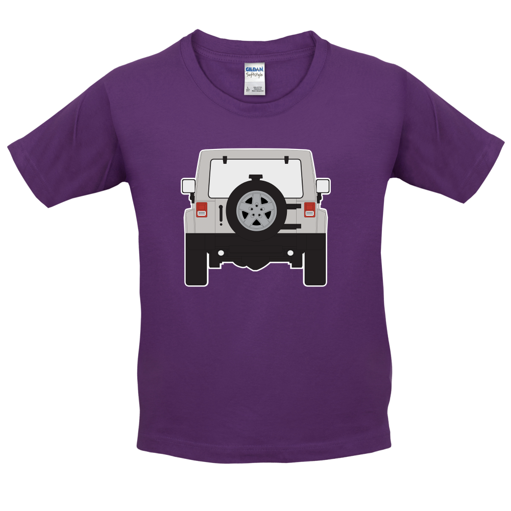 JW Rear Hyper Silver Kids T Shirt