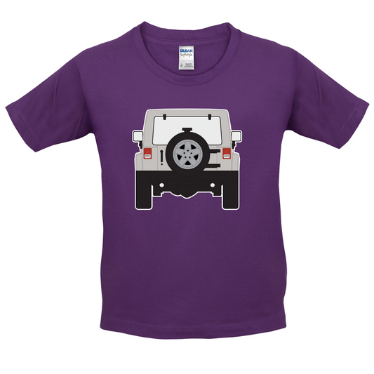 JW Rear Hyper Grey Stone Kids T Shirt