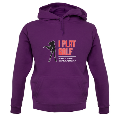 I Golf Whats Your Super Power FEMALE Design T Shirt