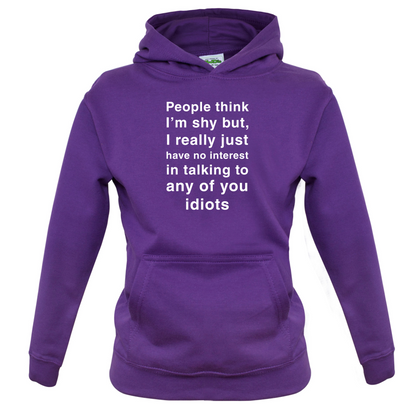 People Think I'm Shy Kids T Shirt