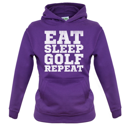 Eat Sleep Golf REPEAT Kids T Shirt