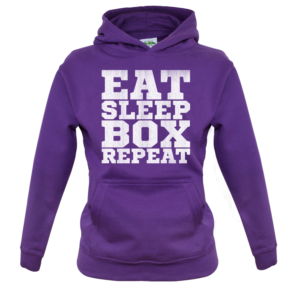 Eat Sleep Box REPEAT Kids T Shirt
