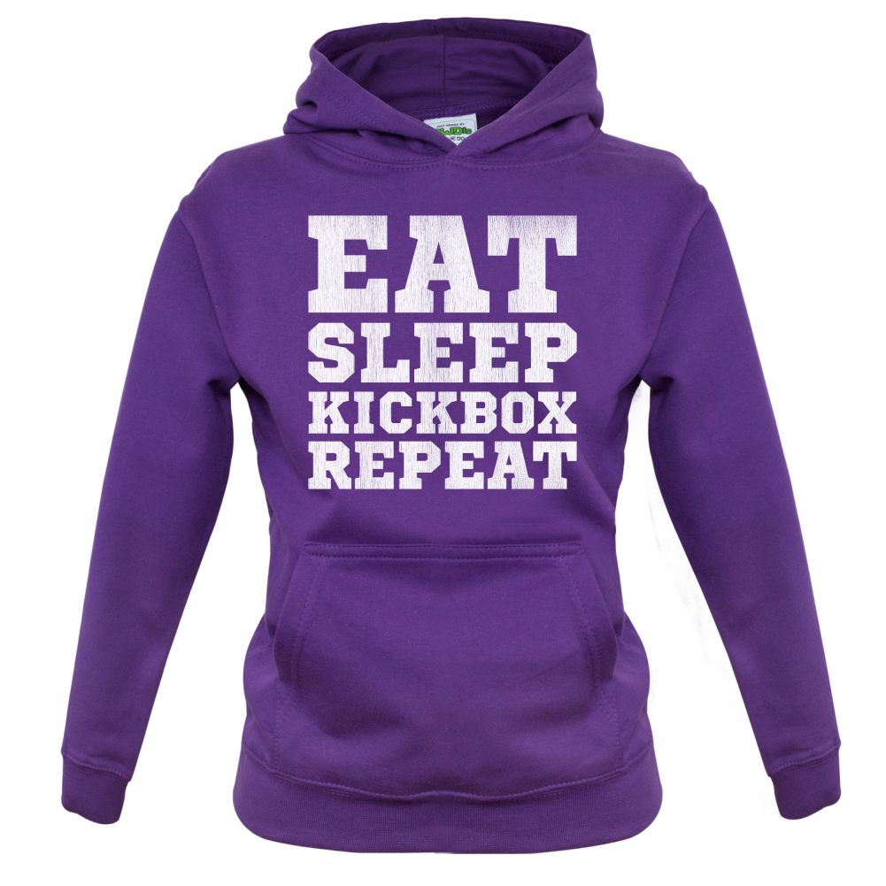 Eat Sleep Kickbox REPEAT Kids T Shirt