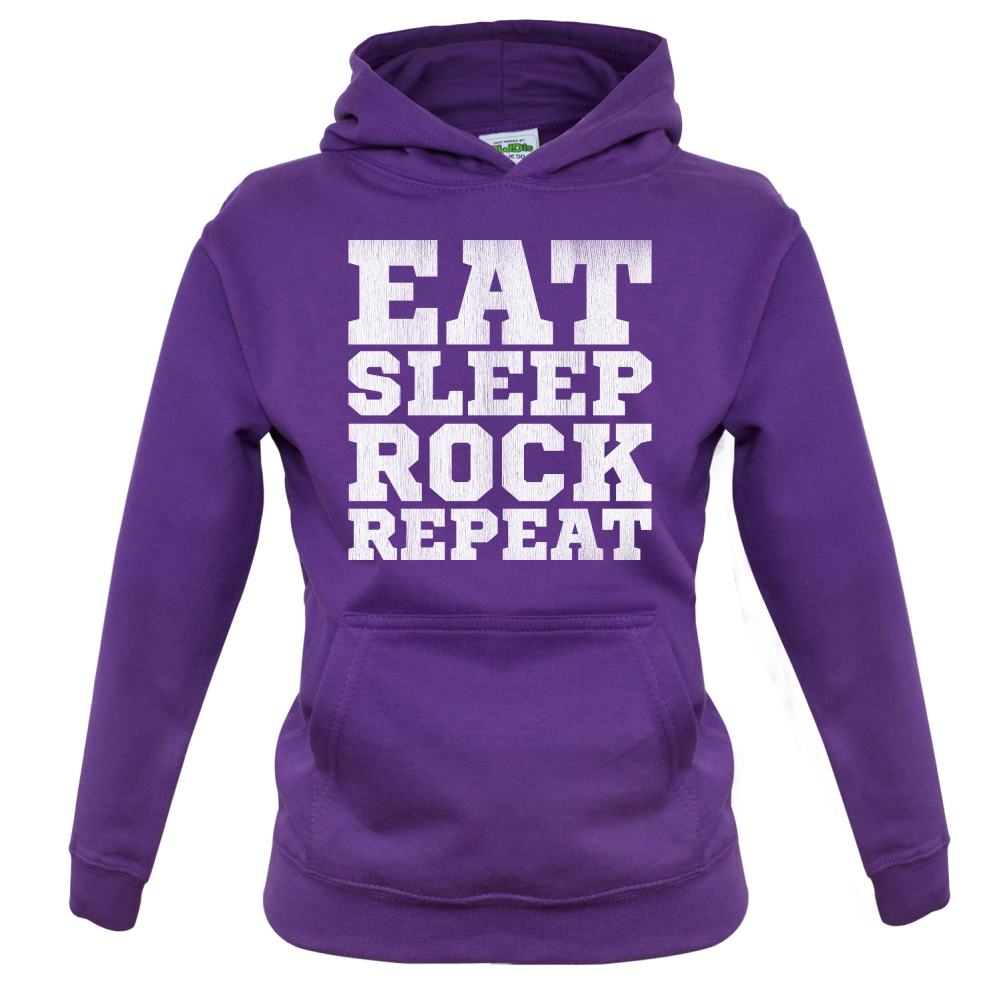 Eat Sleep Rock REPEAT Kids T Shirt