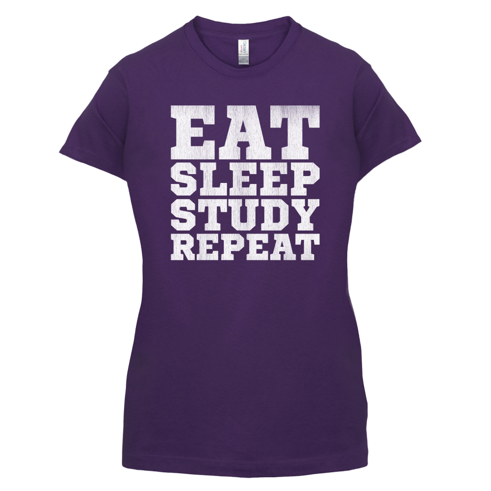 Eat Sleep Study Repeat T Shirt