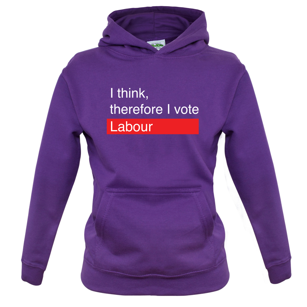 I think, therefore I vote Labour Kids T Shirt