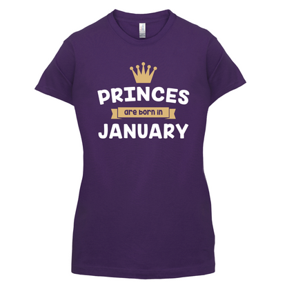 Princes Are Born In January T Shirt