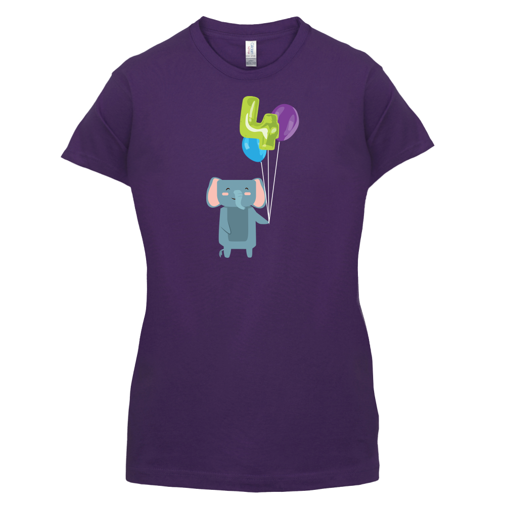 4th Birthday Elephant T Shirt