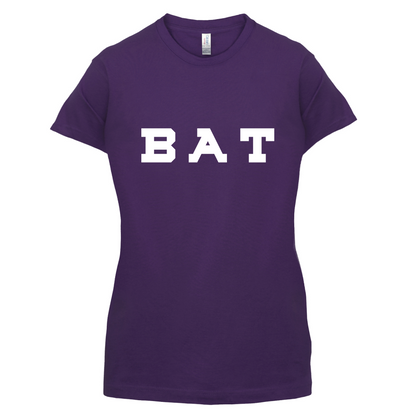 Justcie Bat College Style T Shirt