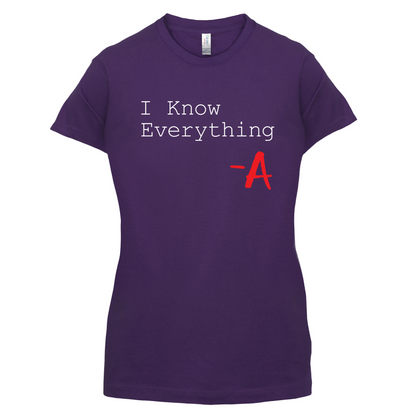 I Know Everything T Shirt
