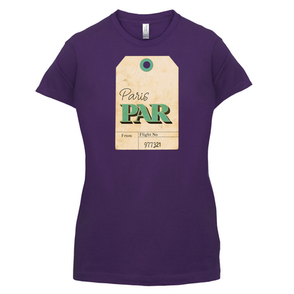 Paris Travel Tag T Shirt