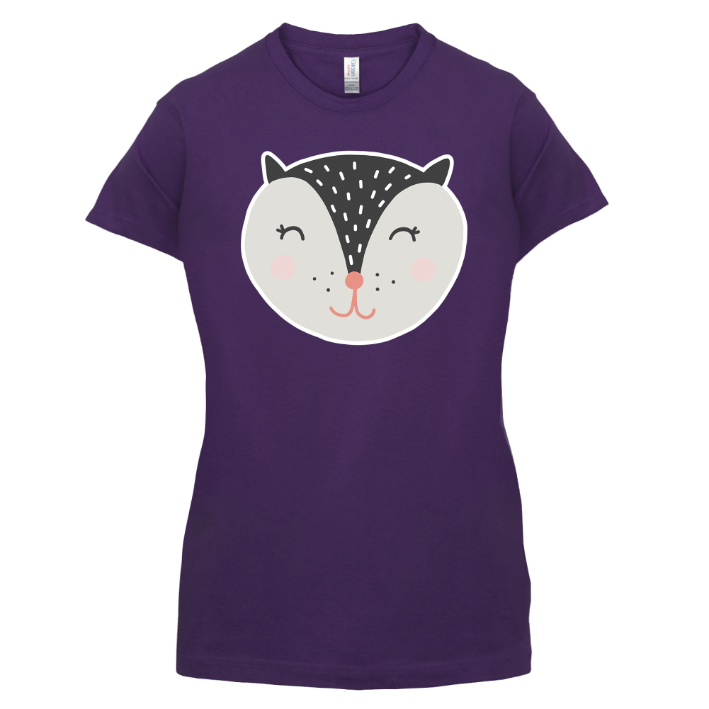 Smiley Face Badger T Shirt