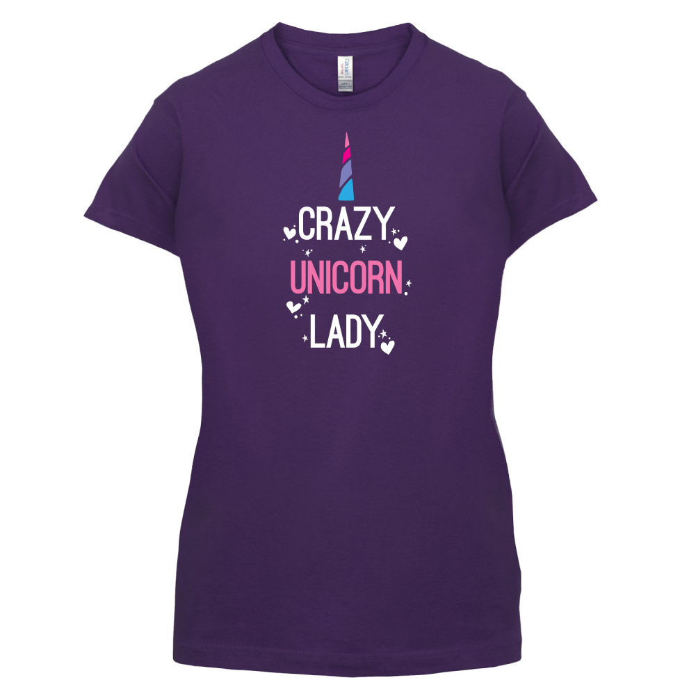Crazy Unicorn Lady T Shirt