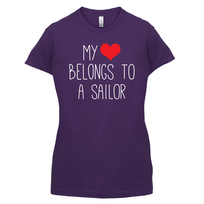 My Heart Belongs To A Sailor T Shirt