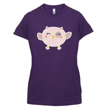 Smiley Face Baby Owl T Shirt