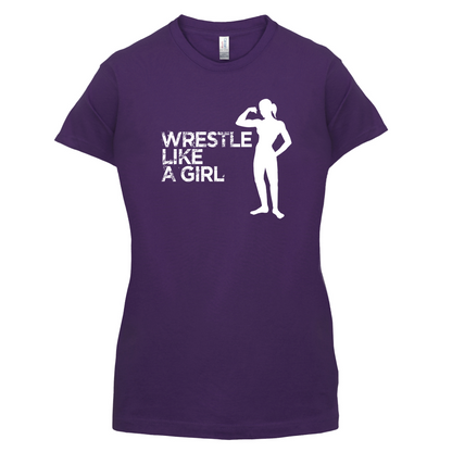 Wrestle Like A Girl T Shirt