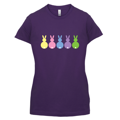 Multi Colour Easter Bunny's T Shirt