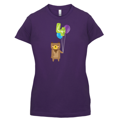 4th Birthday Bear T Shirt