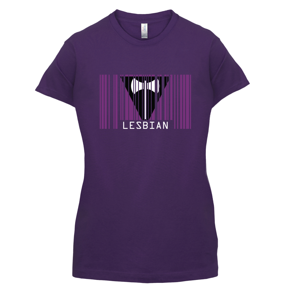 LGBT Barcode Flags - Lesbian T Shirt