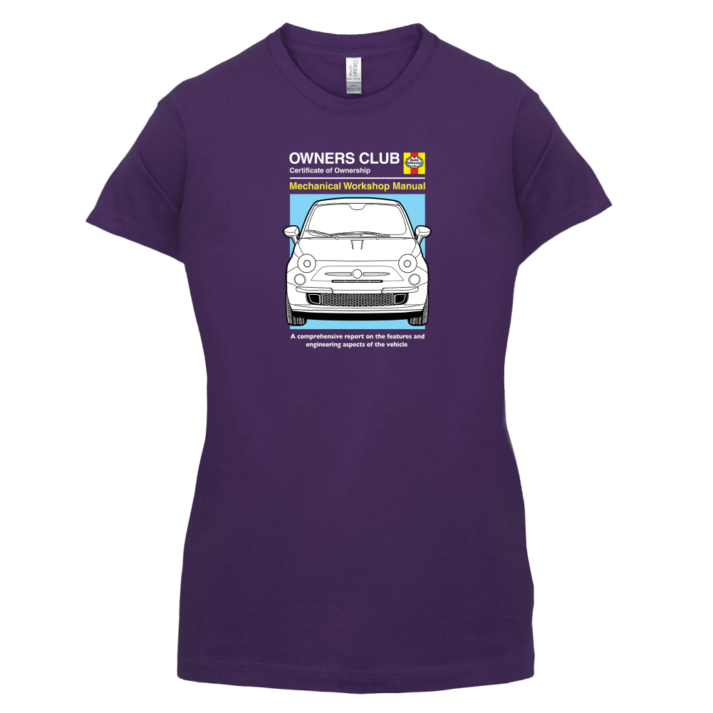 Car Owners Manual Fiat 500 T Shirt