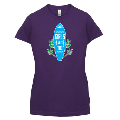Girls Surf Too T Shirt