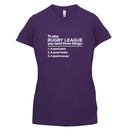 To Play Rugby League T Shirt