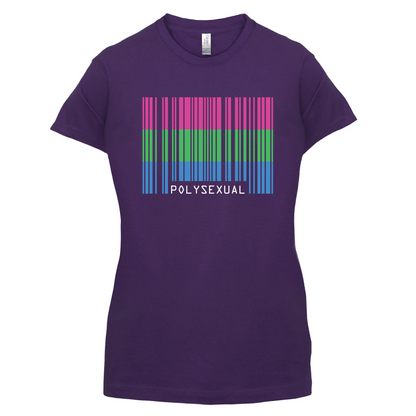 LGBT Barcode Flags - PolySexual T Shirt