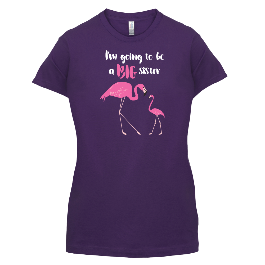 Big Sister Flamingo  T Shirt