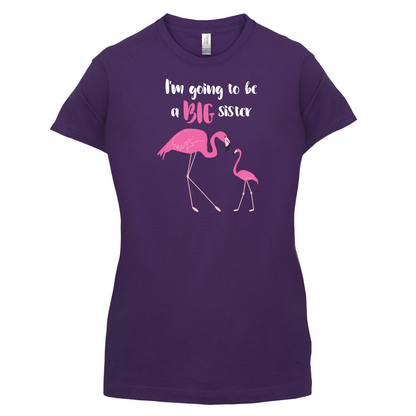 Big Sister Flamingo  T Shirt