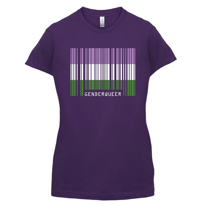 LGBT Barcode Flags - Gender Queer T Shirt