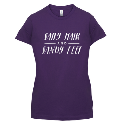 Salty Hair And Sandy Feet T Shirt