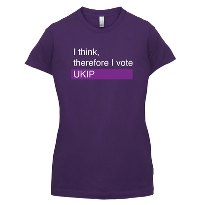 I think, therefore I vote UKIP T Shirt