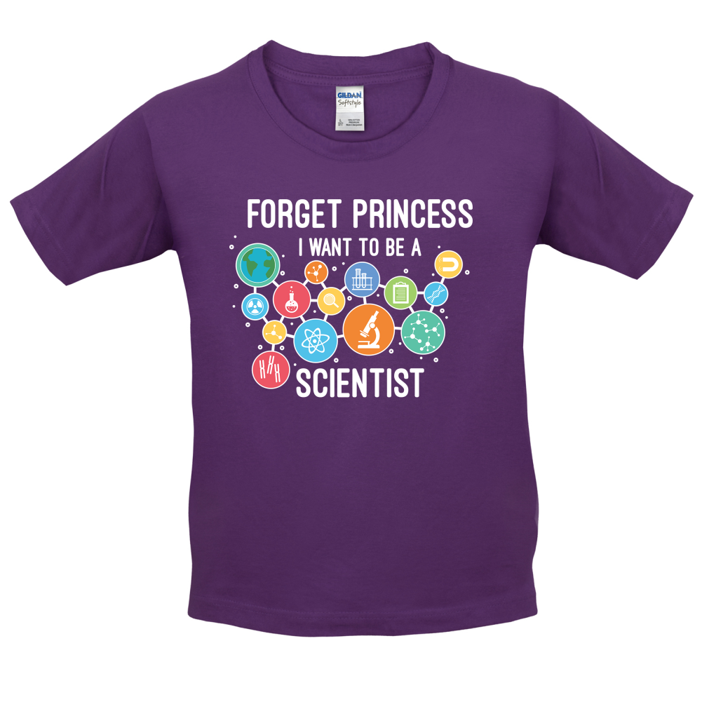 Forget Princess Scientist Kids T Shirt