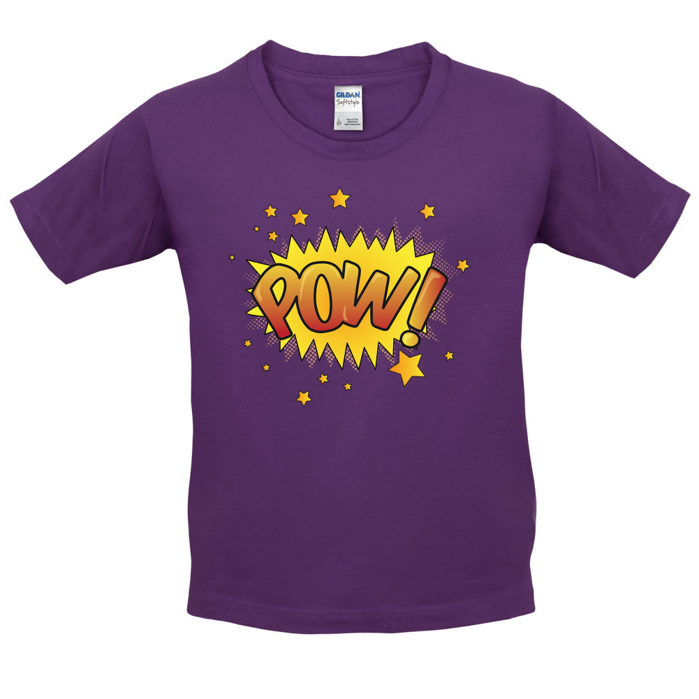 Pow! Word Art Kids T Shirt