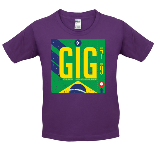 Rio Airport Kids T Shirt