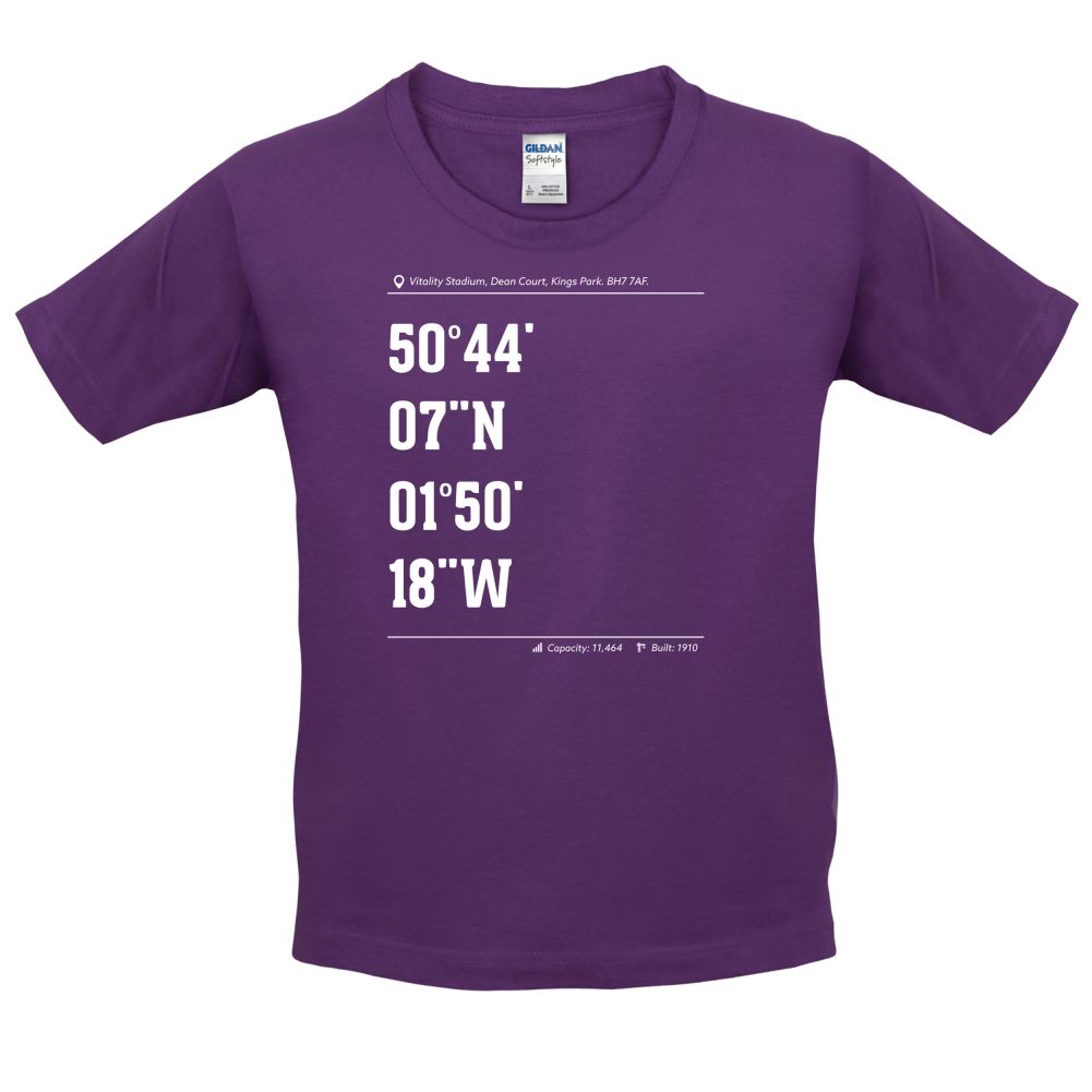 Stadium Coordinates Cherries Kids T Shirt