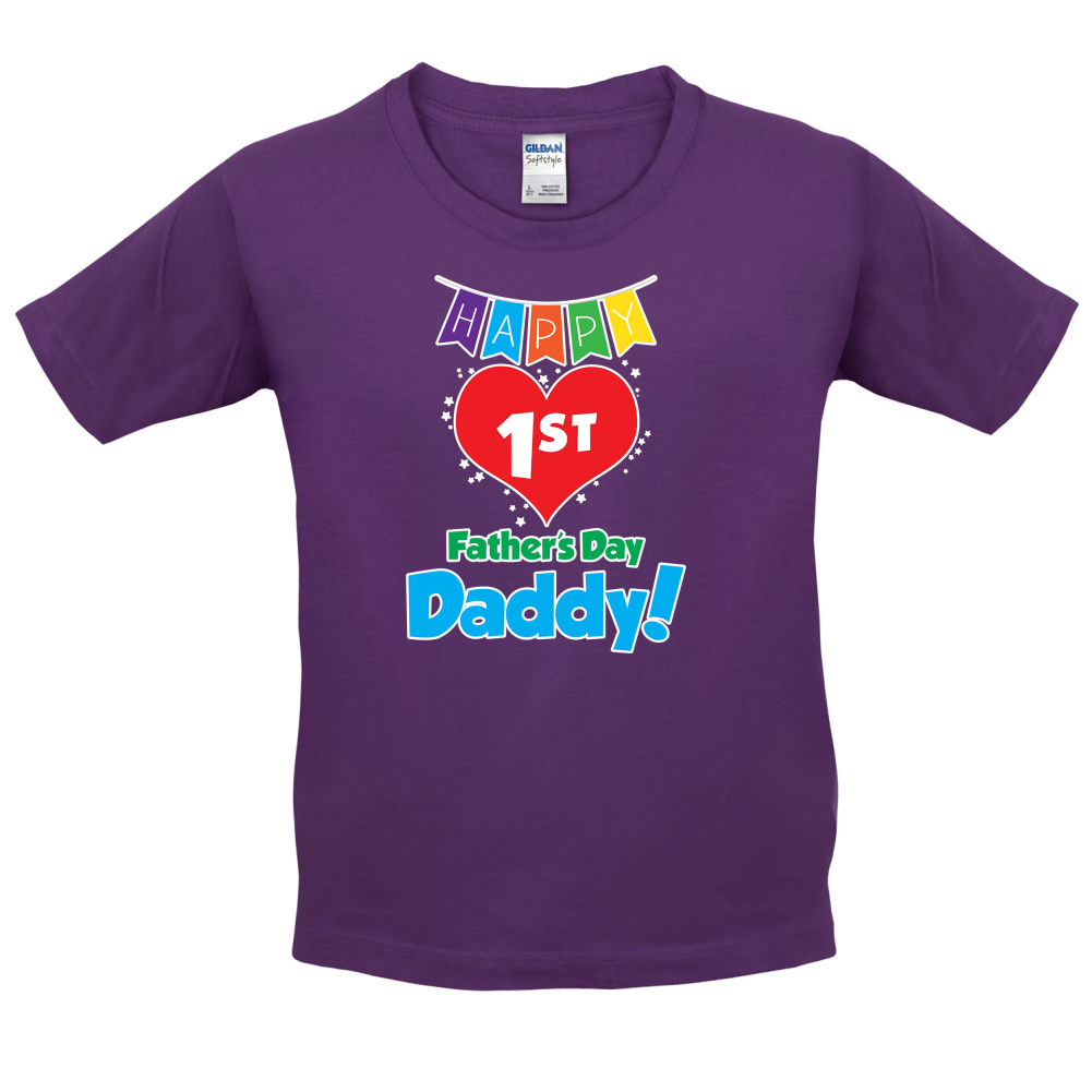 Happy First Fathers Day Kids T Shirt