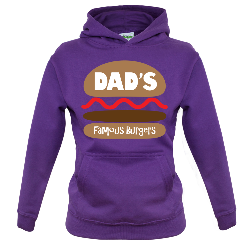 Dad's Famous Burgers Kids T Shirt