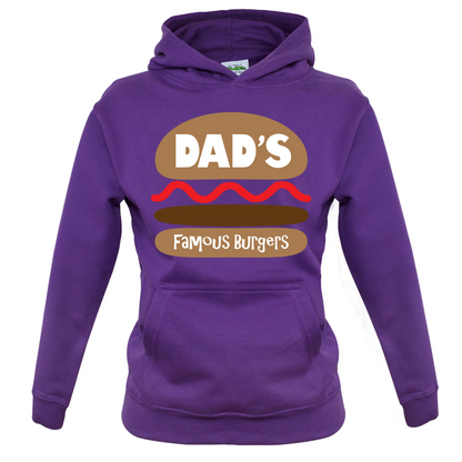 Dad's Famous Burgers Kids T Shirt