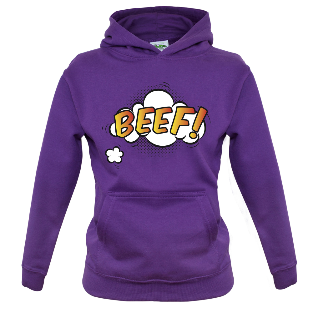 BEEF Word Art Kids T Shirt