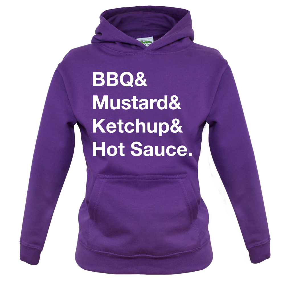 BBQ & Mustart & Ketchup Kids T Shirt