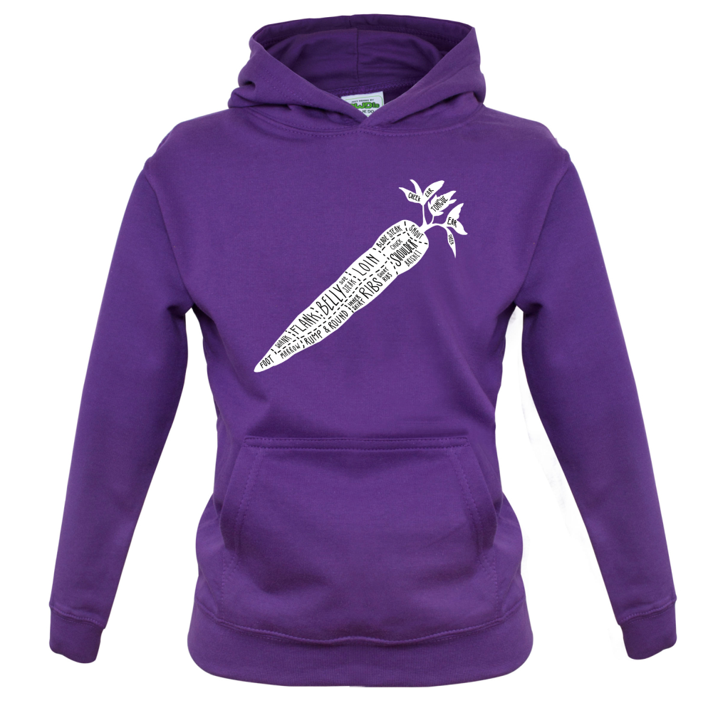 Butcher Carrot Diagram Kids T Shirt