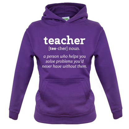 Definition Teacher Kids T Shirt